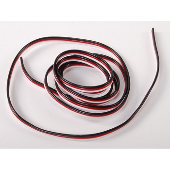 Кабел плосък за серво (бяло червено черно) 26AWG - 0,13мм2